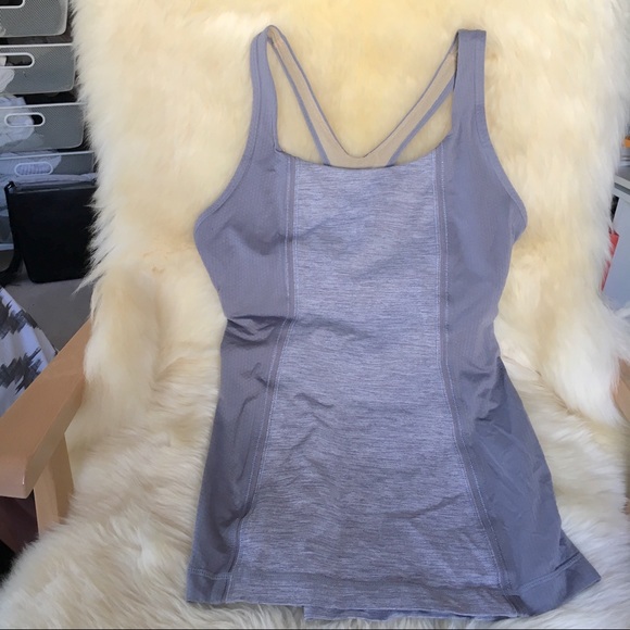 Lululemon Get Fit Gray Racerback Tank XS - Picture 2 of 4